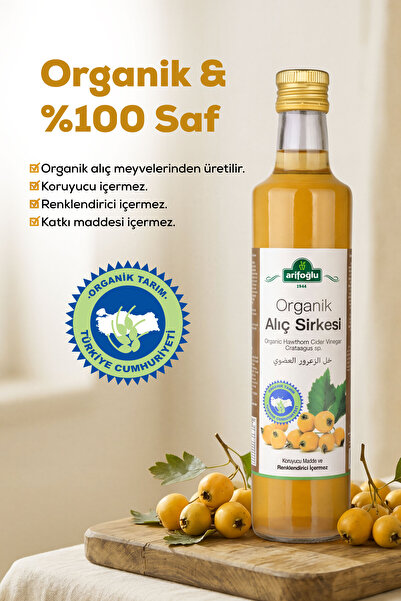 Arifoğlu Organik Alıç Sirkesi 500ml