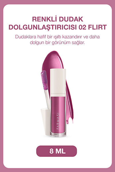 Farmasi Renkli Dudak Dolgunlaştırıcısı 02 Flirt 8 ml