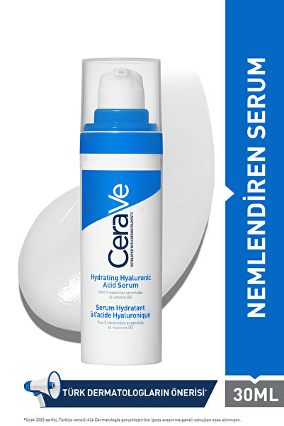 CeraVe HYALÜRONİK ASİT İÇERİKLİ NEMLENDİRİCİ YÜZ BAKIM SERUMU 30 ML