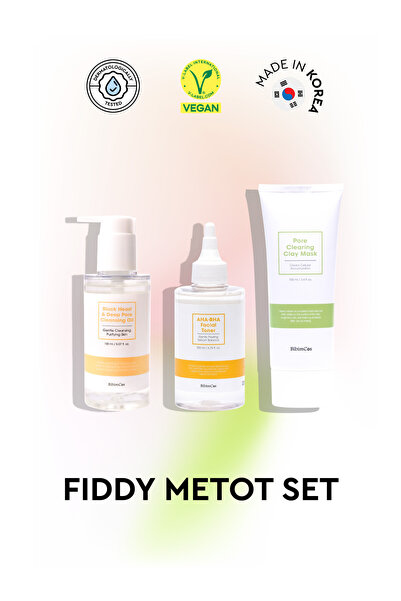 Bibimcos Fiddy Method 3lü Gözenek Temizleme ve Bakım Seti