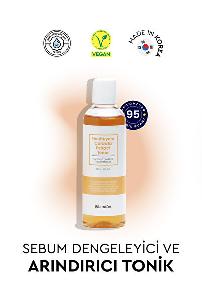 Bibimcos Houttuynia Cordata Extract Toner 200 ml – Arındırıcı Tonik