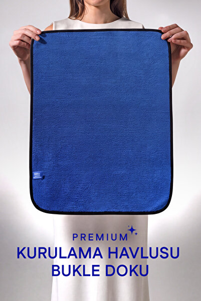 Silva Ultrafiber Premium Kurulama Havlusu Bukle Doku Çift Katman 50x70 Cm – G...