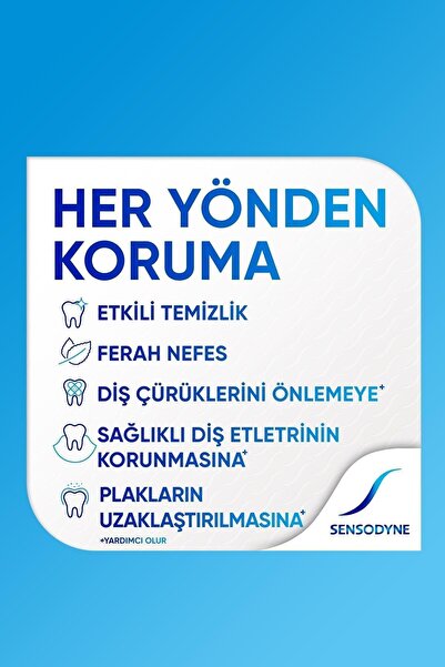Sensodyne Tam Koruma Ve Beyazlatıcı Hassas Dişler Için 50ml 6 Adet