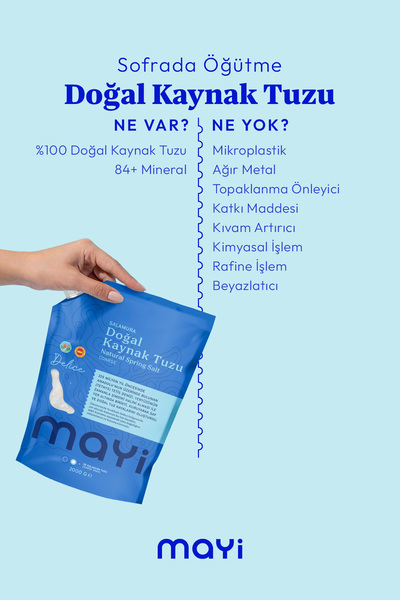 Mayi Tuz Mayi Doğal Salamura (Sofrada Öğütme) Tuzu 2 Kg