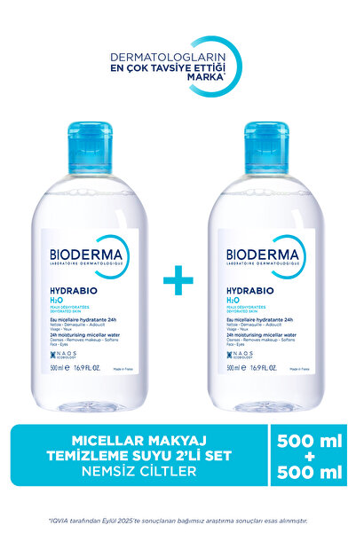 Bioderma Hydrabio H2O Micellar 2'li Avantajlı Set Nemlendirici Makyaj Temizle...