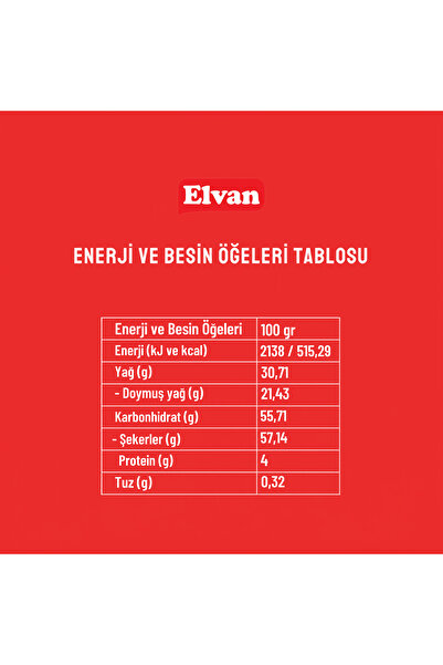 Elvan Extra Fındıklı 500 Gr. (1 Poşet)
