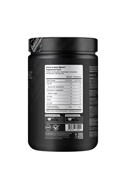 Kingsize Nutrition Kreatin Tozu 1000 Gr - TROPİKAL MEYVE