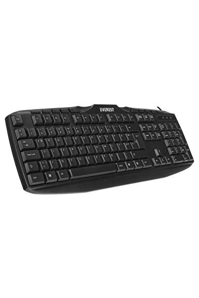 Everest KB-250U Siyah F Usb Kablolu Multimedya 113 Tuşlu Klavye