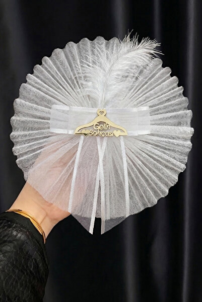 ZEYMERADE White Bridal Trunk Ornament, 5 Pieces of Plexiglass, Bridal Dowry W...