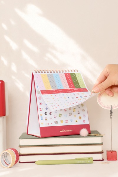 Matt Notebook 2026-2027 16 Aylık Akademik Masaüstü Planlayıcı Takvim