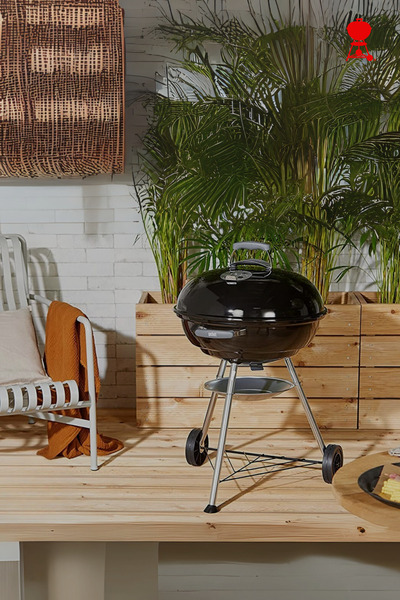 WEBER Compact Kettle 57 cm Kömürlü Barbekü&Mangal Siyah