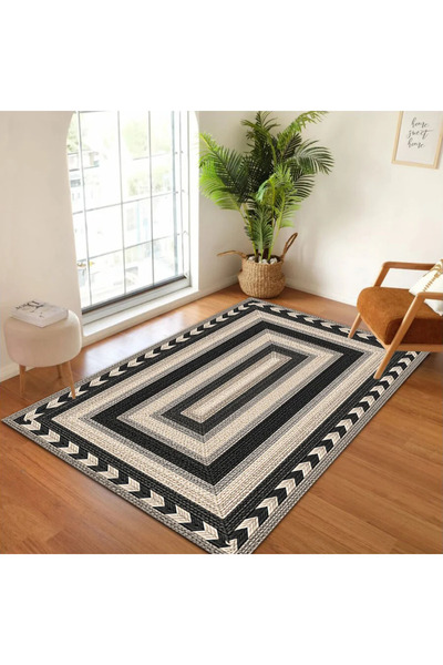df home Salon Halısı Mutfak halısı Yolluk Geometrik İskandinav Eskitmeli Diji...