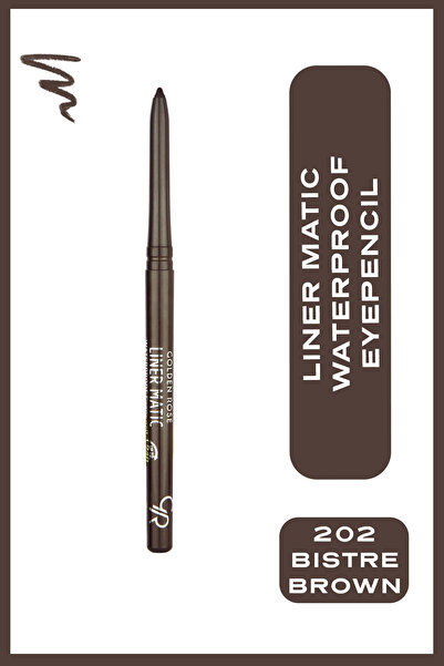 Golden Rose Liner Matic Waterproof Eyepencil - Suya Dayanıklı Göz Kalemi No:2...