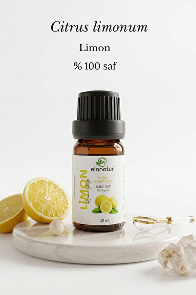 EinNatur 10 مل زيت الليمون العطري النقي 100% - زيت الليمون العطري