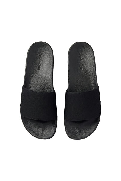 Calvin Klein Erkek Essential Side Logo Detaylı Terlik