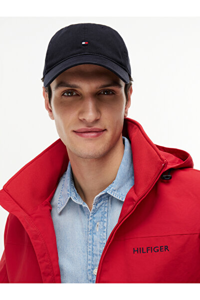 Tommy Hilfiger Men's 100% Organic Cotton Adjustable Metal Buckle Flag Logo Em...