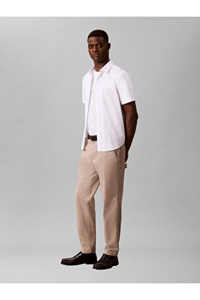 Calvin Klein Zúžené pohodlné bavlněné chino kalhoty