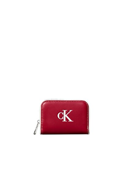 Calvin Klein Kadın CK Medium Fermuar Detaylı Kontrast Cüzdan