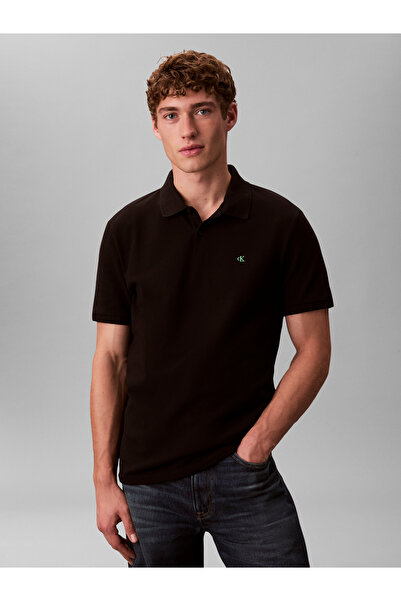 Calvin Klein Schwarze Polo-T-Shirts für Herren