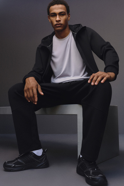 LEFTIES Men Interlock zip sweatshirt