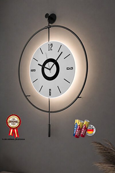 MetaQuartz Aksesuar Kadranlı Blackfred -büyük Boy (50X75CM)-abs Göbek-pilli L...