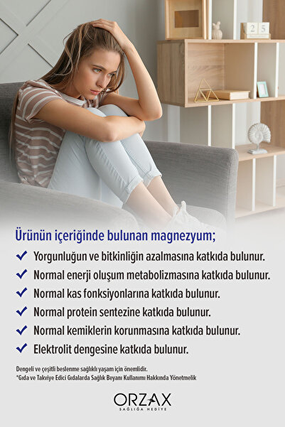 Ocean ExtraMag Üçlü Kombinasyon Magnezyum 200 mg Takviye Edici Gıda 60 Tablet