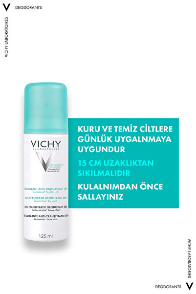 Vichy Anti-Transpirant Terleme Karşıtı 48 Saat Etkili Sprey Deodorant 125 ml