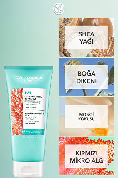 Yves Rocher Güneş Sonrası Vücut Losyonu - 3ü 1 Arada / Sun Double Defense - Boğa Dikeni 200ML