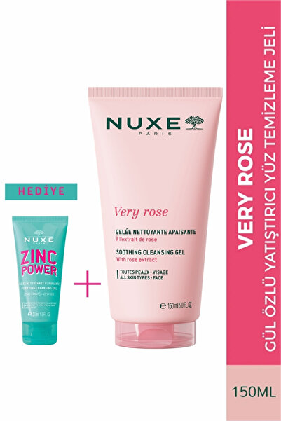 Nuxe Gül Özlü Yatıştırıcı Yüz Temizleme Jeli 150 Ml - Zinc Power Temizleme Je...