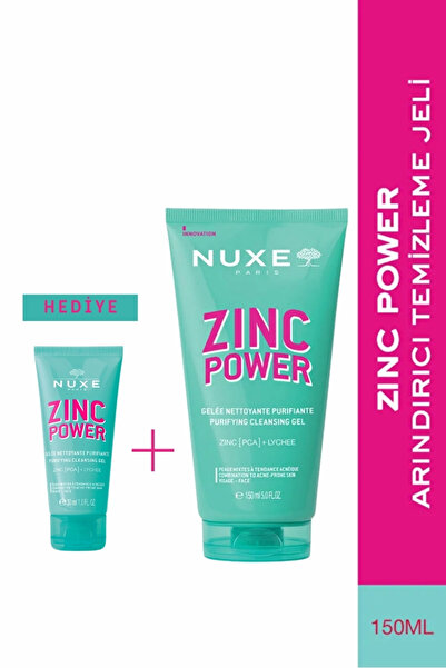 Nuxe Zinc Power Arındırıcı Temizleme Jeli - Seyahat Boy Temizleme Jeli Hediye...
