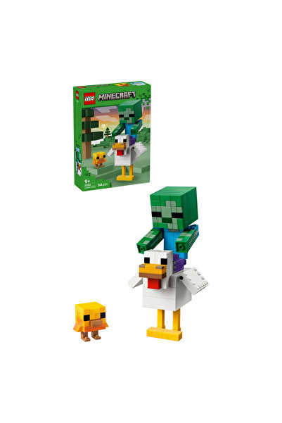 LEGO ® Minecraft® Chicken Jockey Building Toy Decor 21582