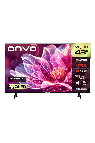 ONVO 43VQ80F3FA 43'' 109 Ekran Uydu Alıcılı Full HD WhaleOS QLED TV