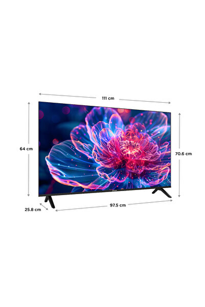 ONVO 50VQ90F3UA 127 Ekran Uydu Alıcılı 4K Ultra HD Google Smart QLED TV