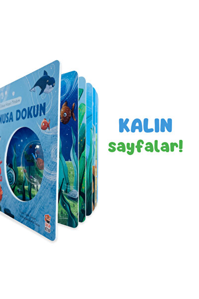 Sincap Kitap İlk Dokun Hisset Kitabım Okyanusa Dokun | Dokun Hisset Kitabı | Duyusal Gelişim 0-6 Yaş
