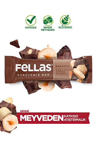 Fellas Kakaolu Kuruyemiş Bar (30 g) x 12 Adet