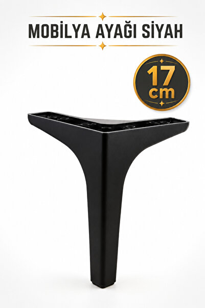 Badem10 Sedef Lüks Mobilya Kanepe Tv Ünitesi Konsol Koltuk Ayağı 17 Cm Siyah ...