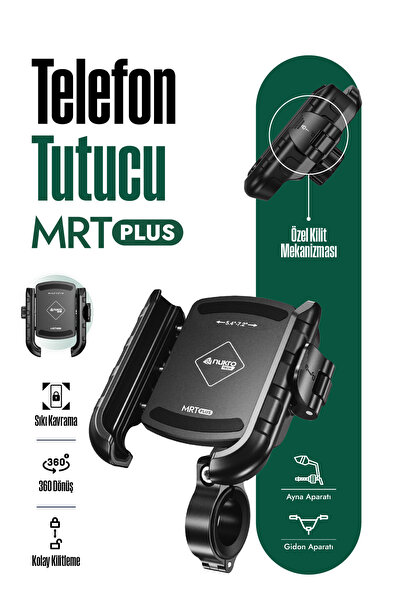 Nukrotech MRT PLUS Klipsli Motosiklet Telefon Tutucu