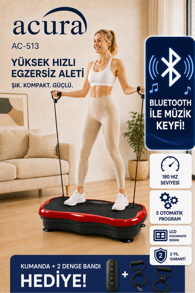 Acura AC-513 5 Programlı Bluetoothlu Yüksek Hızlı Egzersiz Aleti