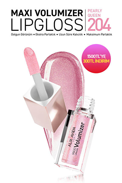Alix Avien Maxivolumizer Lipgloss 204 - Pearly Queen - Kalıcı ve Nemlendirici...