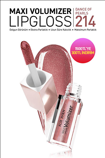 Alix Avien Maxivolumizer Lipgloss 214 - Dance Of Pearls - Kalıcı ve Nemlendir...