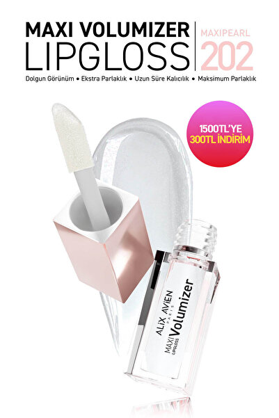 Alix Avien Maxivolumizer Lipgloss 202 - Maxipearl - Kalıcı ve Nemlendirici Ru...
