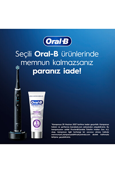 Oral-B iO2 Şarjlı/Elektrikli Diş Fırçası, 2'li Set, Siyah & Orman Yeşili, 2 Fırça Başlığı, Seyahat Kabı
