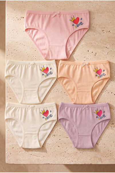 Katia&Bony Girl's heart-shaped 5-piece panties