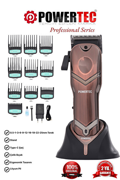 POWERTEC Tr-4900 Profesyonel Usb Şarjlı Saç Sakal Tıraş Makinesi