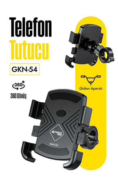 Nukrotech GKN54 MOTOSİKLET TELEFON TUTUCU (GİDON BAĞLANTILI)