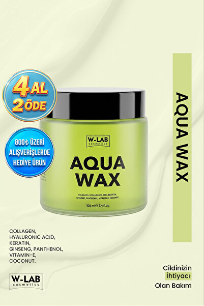 W-Lab Cosmetics Aqua Saç Şekillendirici Wax 100 Ml Islak Görünüm - Güçlü Tutu...