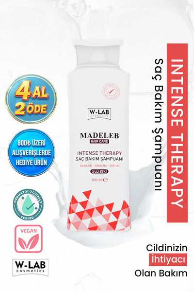 W-Lab Cosmetics Madeleb Intense Therapy Keratin Şampuan 300 ml