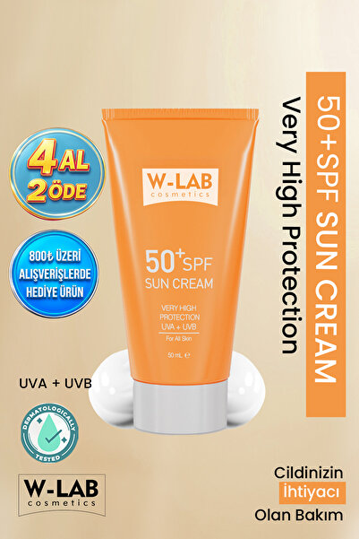 W-Lab Cosmetics Koruyucu 50+Spf  Güneş Kremi 50 ml