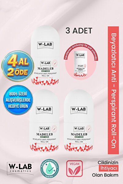 W-Lab Cosmetics W-Lab Madeleb Roll On 3 lü Set