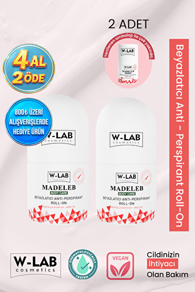 W-Lab Cosmetics Madeleb Roll On 50 ml 2 li Set
